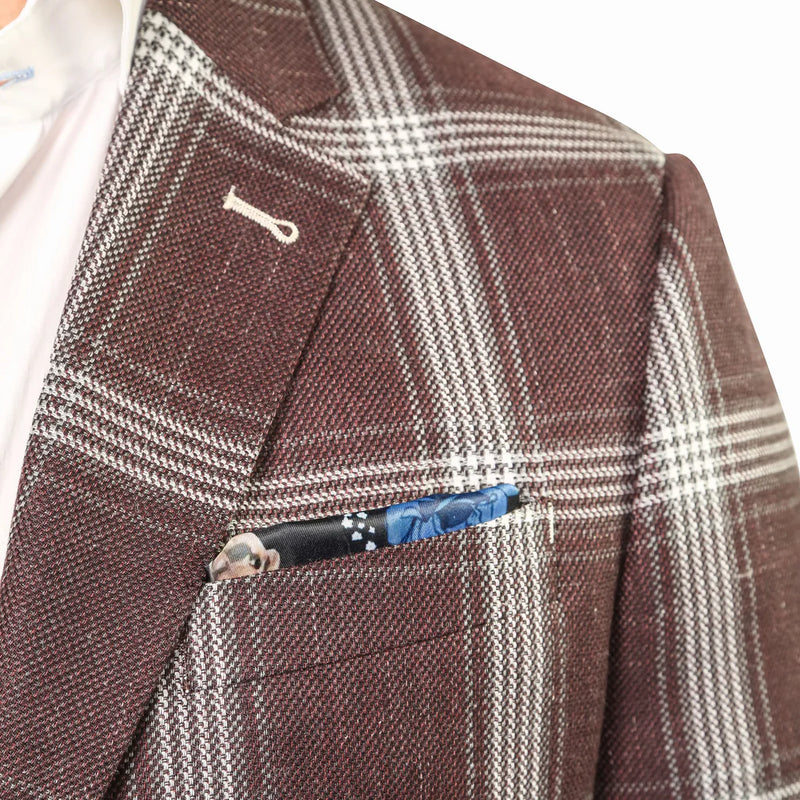 Santiago Brown Plaid Blazer