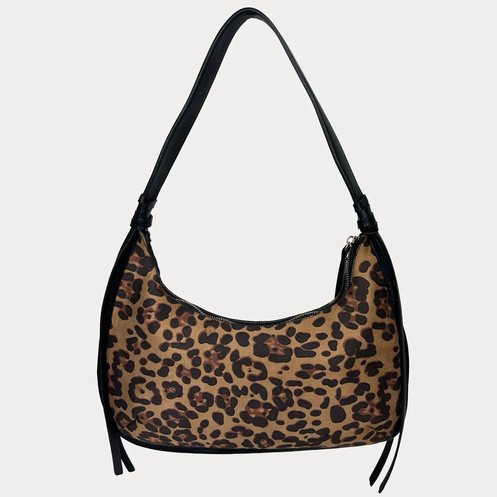 Sara Leopard Shoulder Bag