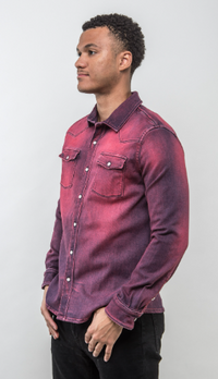 Roper Western Snap Shirt/Shacket - Magenta