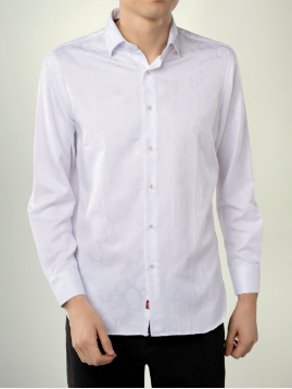 White Rolling Bones Sport Shirt