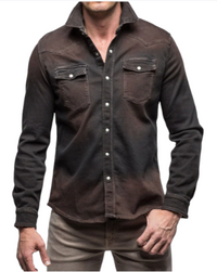 Roper Western Snap Shirt/Shacket - Wenge