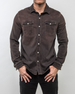 Roper Western Snap Shirt/Shacket - Wenge Teleria Zed