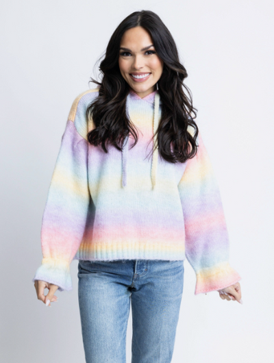Rainbow Pastel Hoodie Sweater