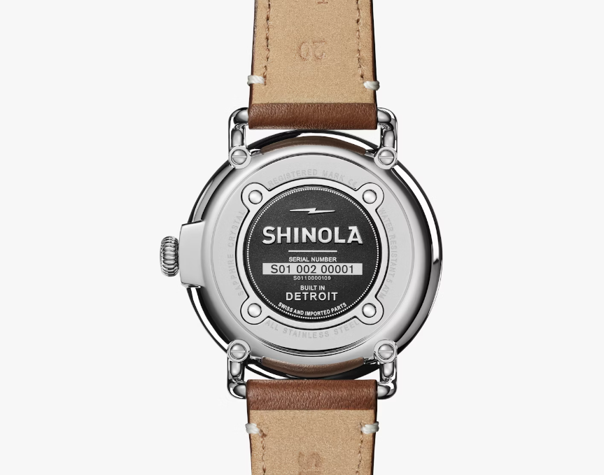 THE RUNWELL 47MM White Lansky Shinola - Main Image