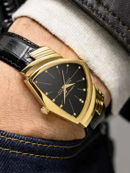 Ventura Quartz- Black/Gold - Lansky Bros. Ventura Quartz- Black/Gold - Lansky Bros.