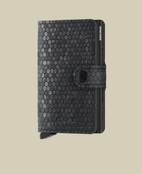 Miniwallet - Hexagon Black