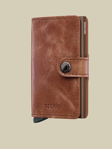Miniwallet - Vintage Cognac Brown Secrid