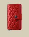 Miniwallet - Emboss Diamond Red