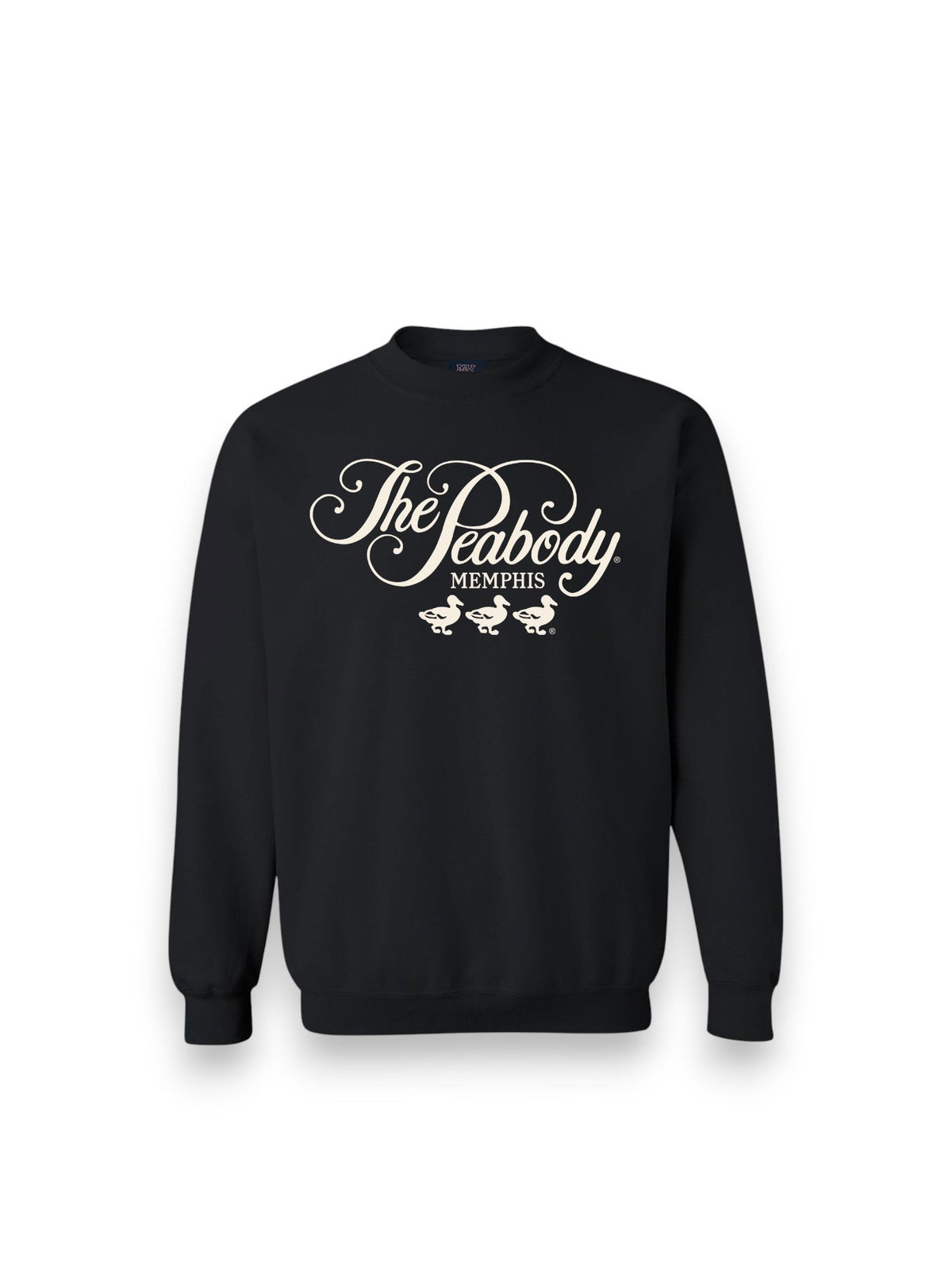 Peabody Vintage Fleece Crewneck - Black Peabody Apparel