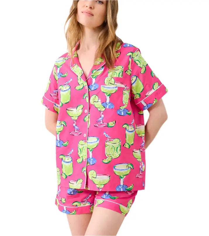 Short PJ Set in Fresh Margarita PRINTFRESH