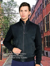 Gavin Black Suede Jacket ENZO