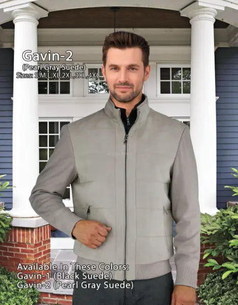 Gavin Pearl Suede Jacket ENZO