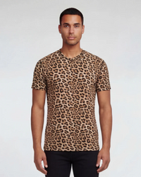 Victor Leopard Brown Wool Tee
