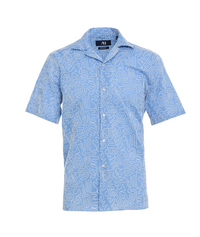 Sky Geo Embroidered Shirt