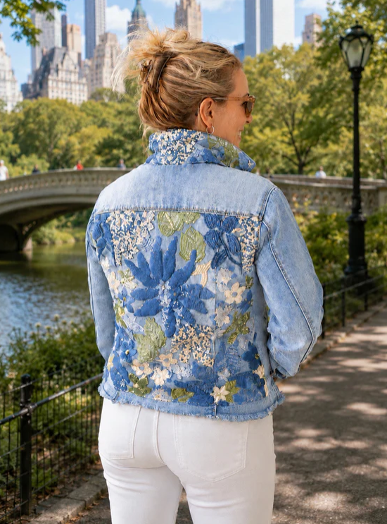 The Light Denim Jacket / Denim Sequins