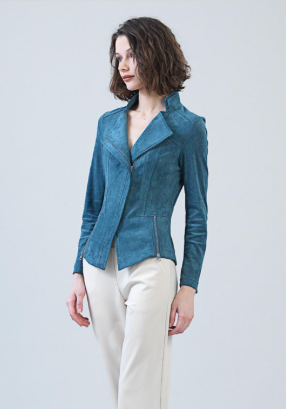 Liquid Leather™ Signature Jacket – Blue Moss