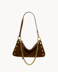 Kyle Purse - Cinnamon Suede/Antique Gold