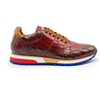 Rocco Italian Calfskin Embossed Crocodile Red