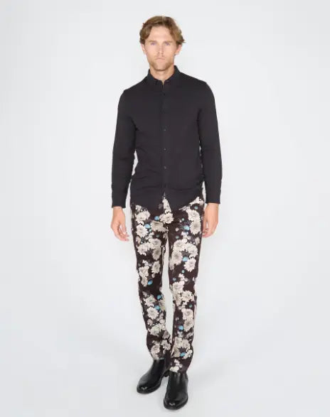 Jack Serious Floral Pant - Black Lords of Harlech