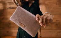 Emery Pink Sparkle Uptown Crossbody Bag