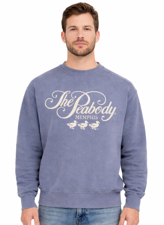 The Peabody Coastal Crewneck Sweatshirt - Blue