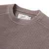 Shaker Stitch Cotton Crewneck Sweater - Frost Grey Grayers