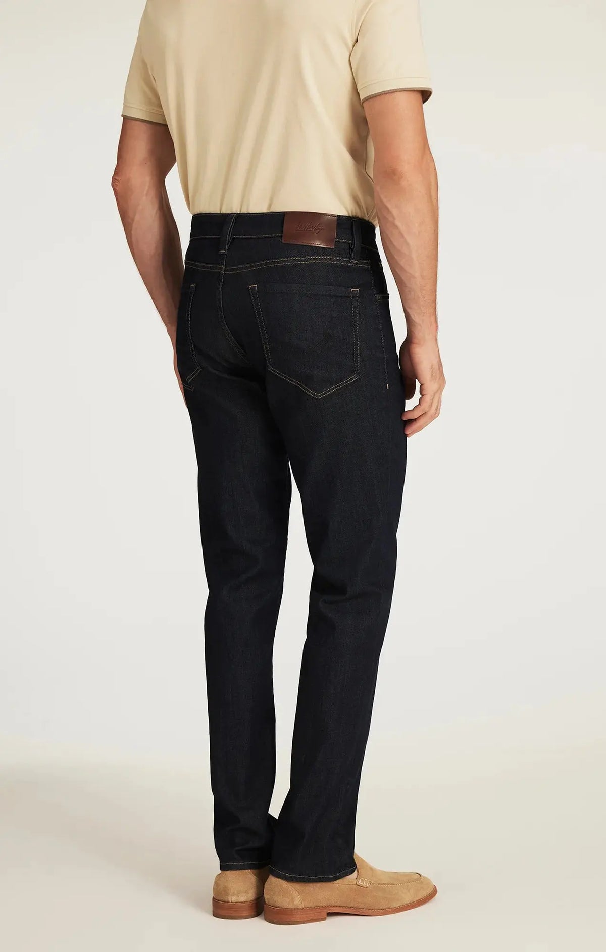 34 Heritage Charisma Relaxed Straight Jeans Rinse Vintage Back View