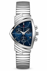 Ventura Chrono Quartz- Silver & Blue