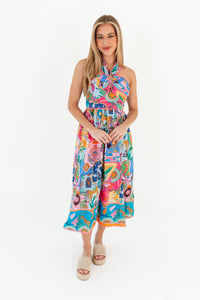 The Sloane Ric Rac Cross Midi Dress J. Marie