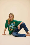 Model wearing The Beach Boys OS tee relaxed fit
