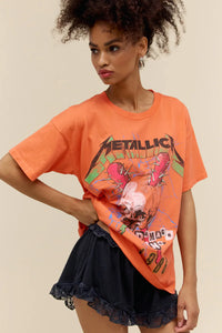 Metallica Damage Inc Tour 1986 Merch Tee