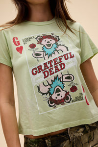 Grateful Dead Playing Card Burnout Vintage Tee