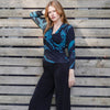 Draped Pleat Top - Floral Eclipse Clara Sun Woo