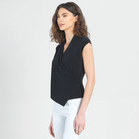 Crossover Faux Wrap Top