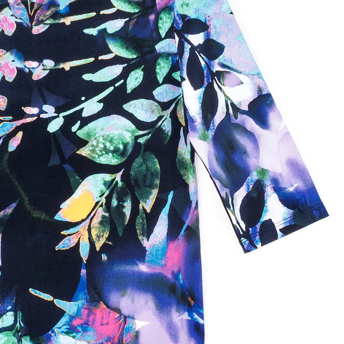 Scoop  Neck Half Sleeve Top - Floral Dream