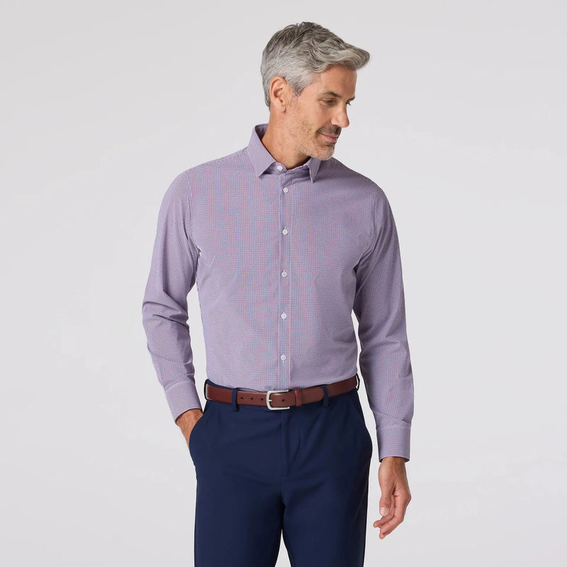 Leeward Dress shirt - Mulberry Sam Plaid Mizzen + Main