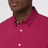 Leeward Dress shirt - Mulberry Dot Mizzen + Main