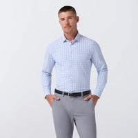 Leeward Dress shirt - Cloud Blue Hampton Plaid