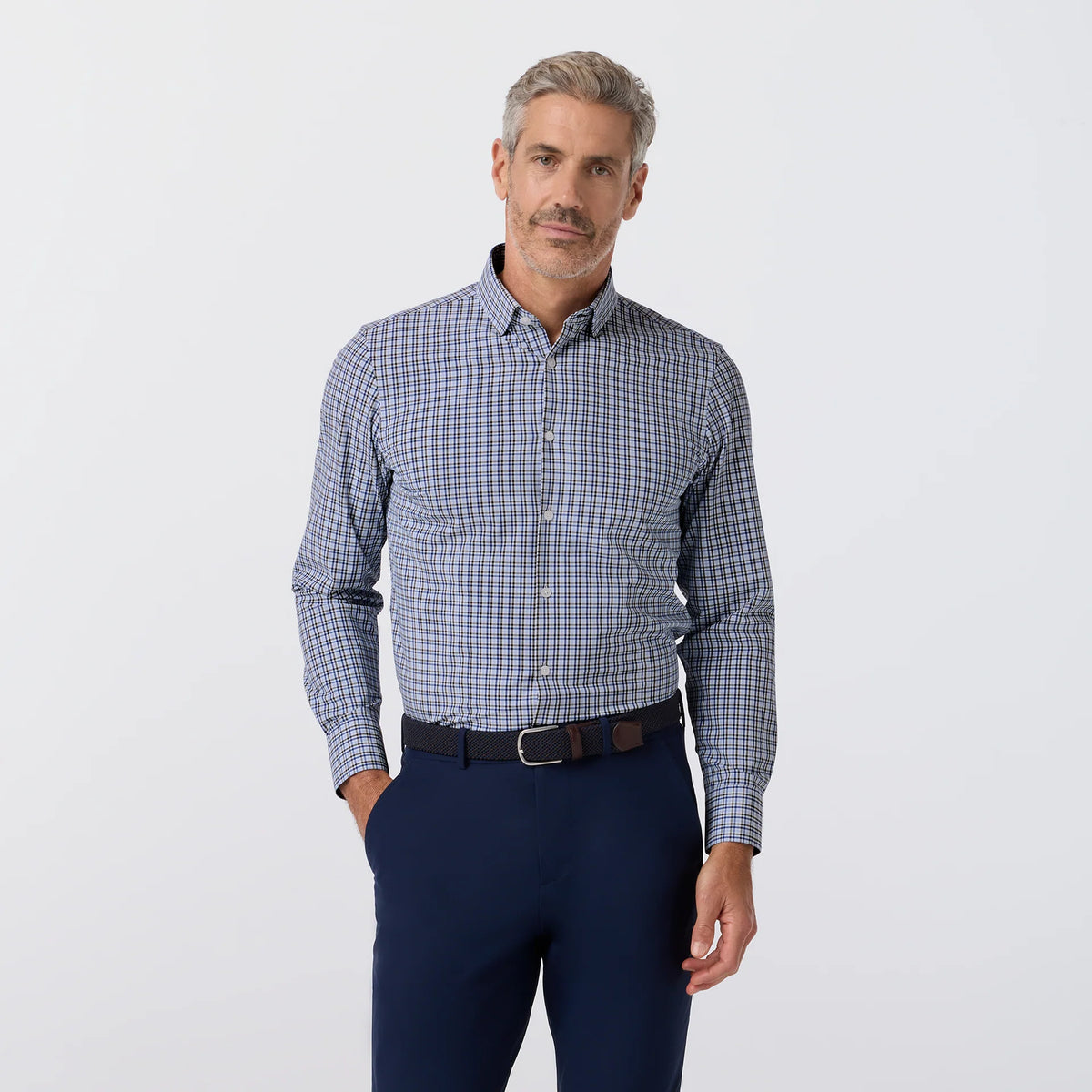 Leeward Dress shirt - Espresso Doug Plaid