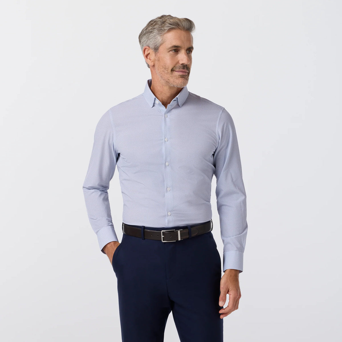 Leeward Dress shirt - Dark Slate Drop Shadow