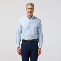 Newport Dress Shirt - Cloud Blue Butcher Stripe