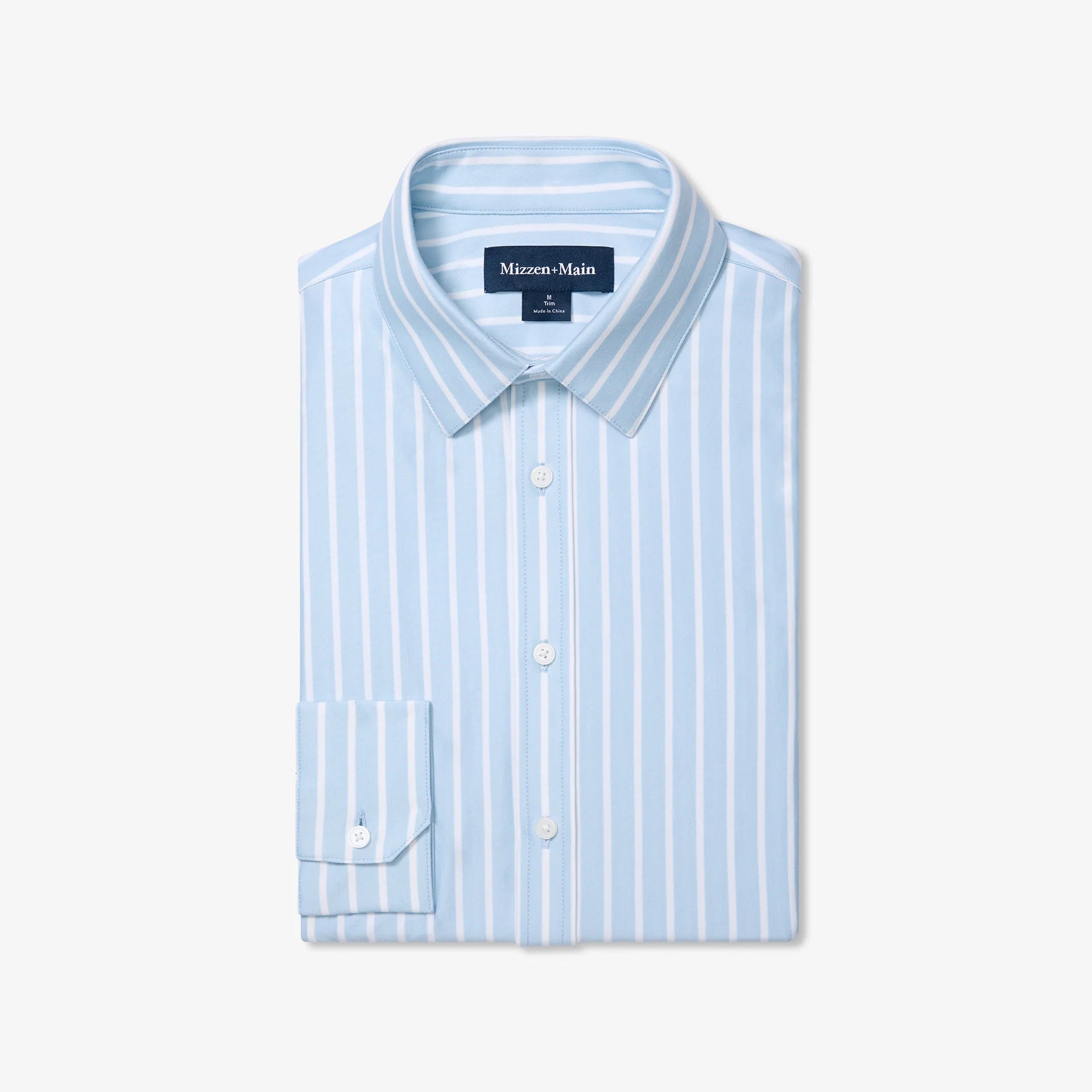 Newport Dress Shirt - Cloud Blue Butcher Stripe
