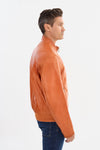 Tim Lambskin Leather Jacket - Orange Regency