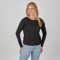 Celia Perfect Length Tee in Black