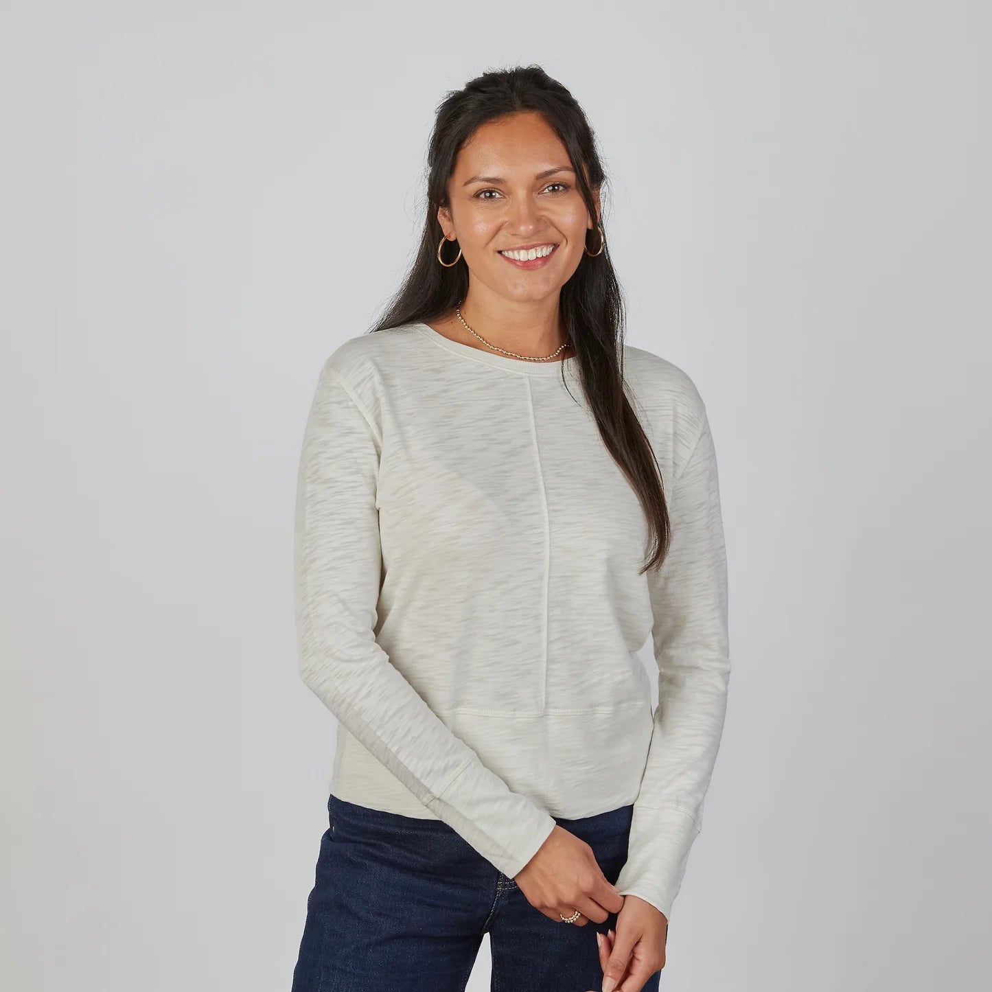 Celia Perfect Length Tee in Linen