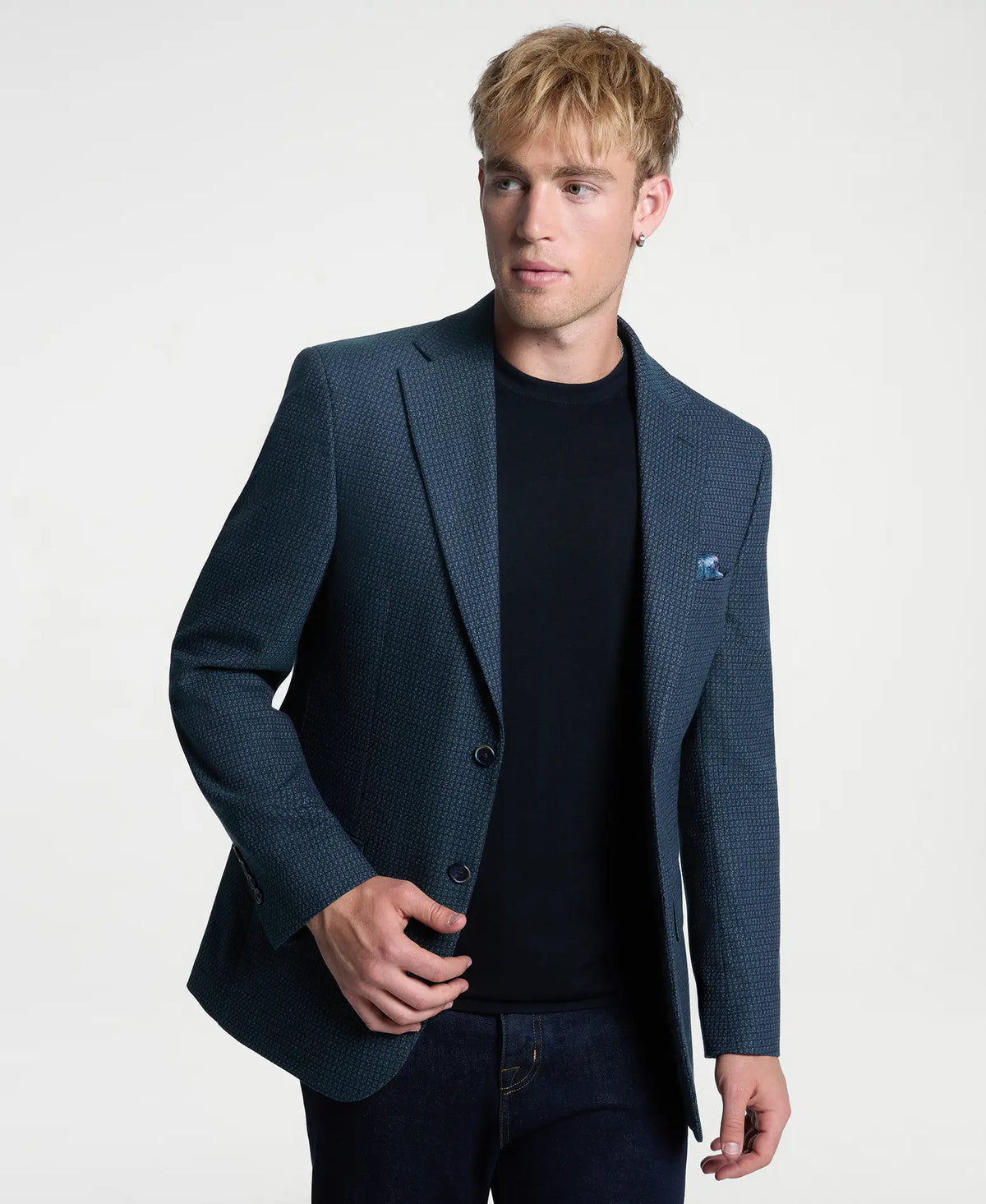 Teal Check Sport Coat