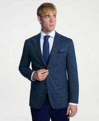 Deep Teal Windowpane Sport Coat