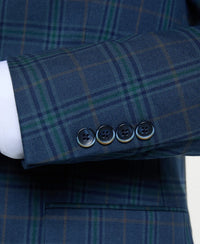 Deep Teal Windowpane Sport Coat