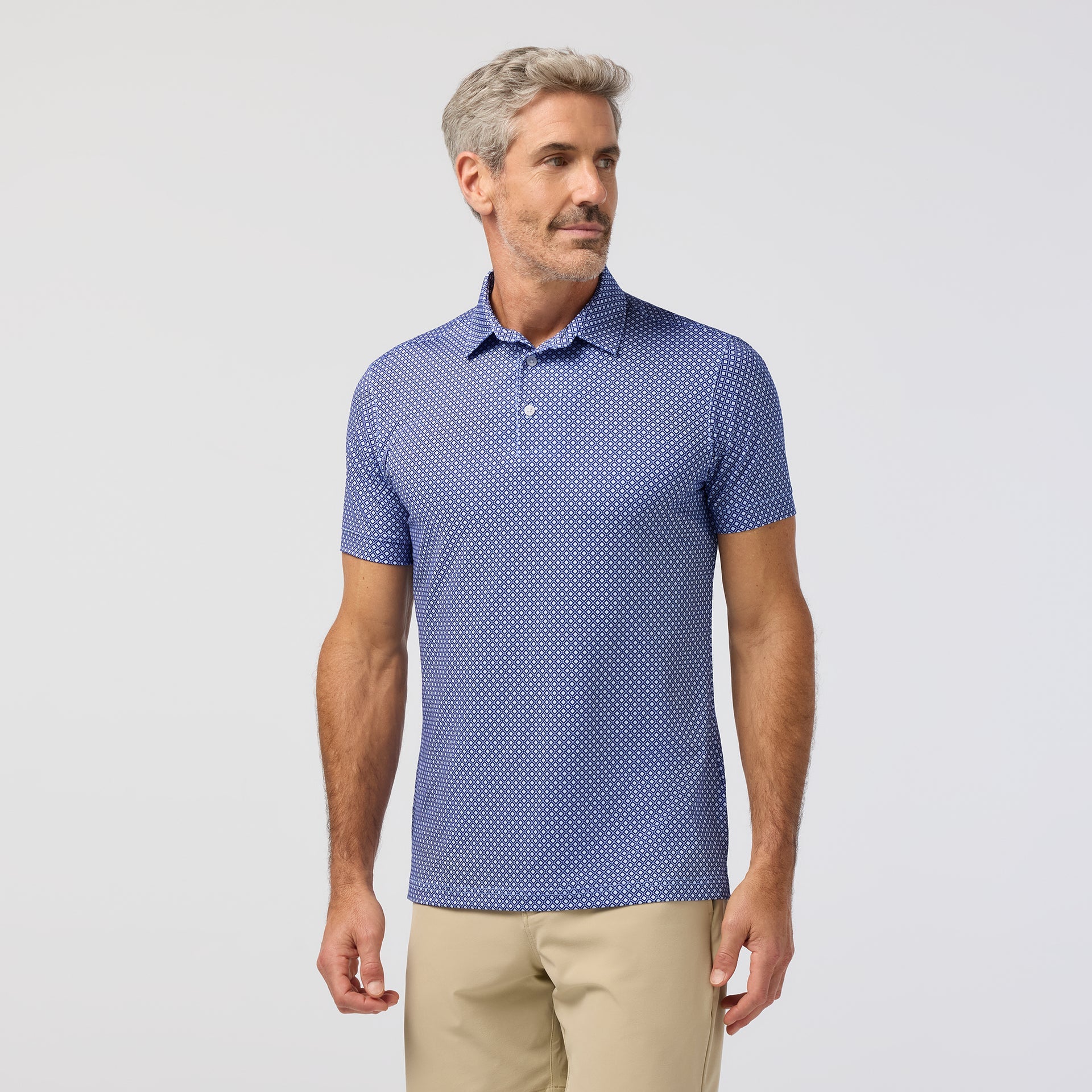 Versa Polo - Blue Enlarged Diamond