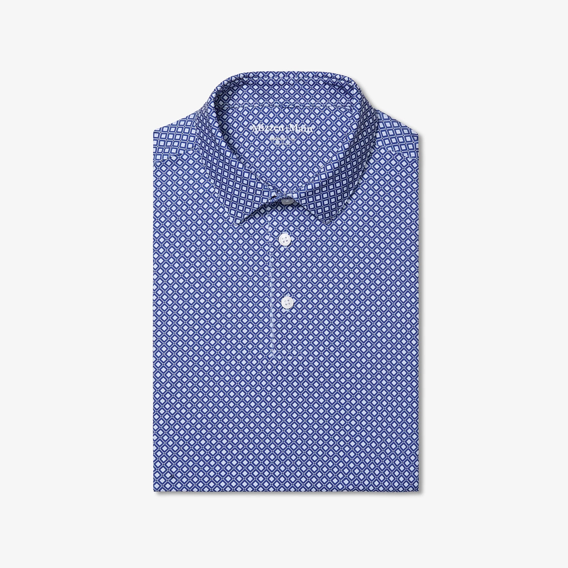 Versa Polo - Blue Enlarged Diamond